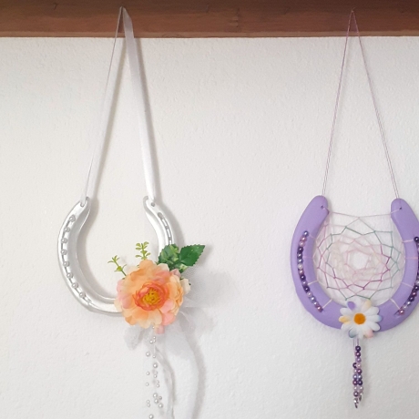 Hochzeits-Hufeisen Echtes Hufeisen Glücksbringer Wandschmuck 