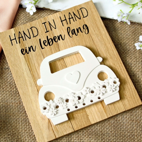 Geschenk zur Hochzeit – Geldgeschenk mit Auto & Namen
