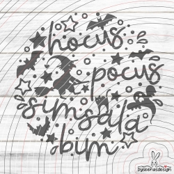 Hocus Pocus Plotterdatei SVG DXF 