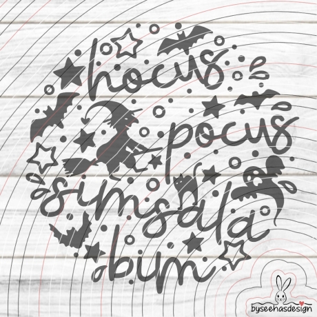 Hocus Pocus Plotterdatei SVG DXF 