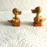 Vintage 2er Set Holz-Küken Holzspielzeug Original DDR 70er Jahre