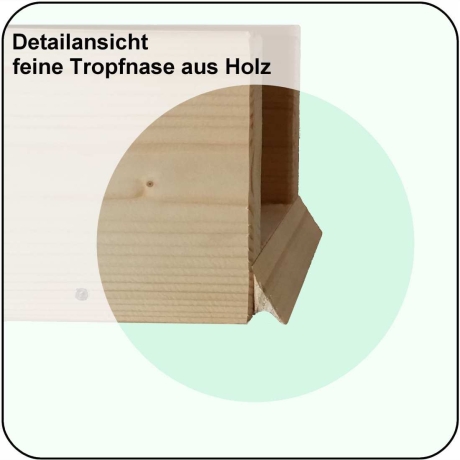 Holzrinne 150cm - für einen Wasserlauf der besonderen Art