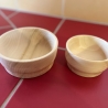2er SET handgearbeitete Holzschalen aus Eibenholz – federleicht 
