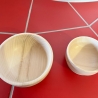 2er SET handgearbeitete Holzschalen aus Eibenholz – federleicht 