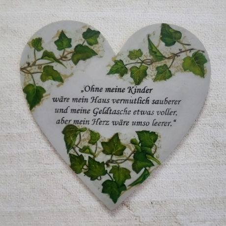 Holzschild Ohne meine Kinder wäre mein Haus...