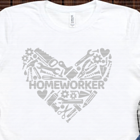 Herz Homeworker Plotterdatei SVG DXF FCM