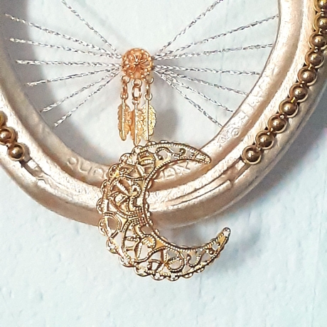 Echtes Hufeisen Glücksbringer Wandschmuck Goldfarben