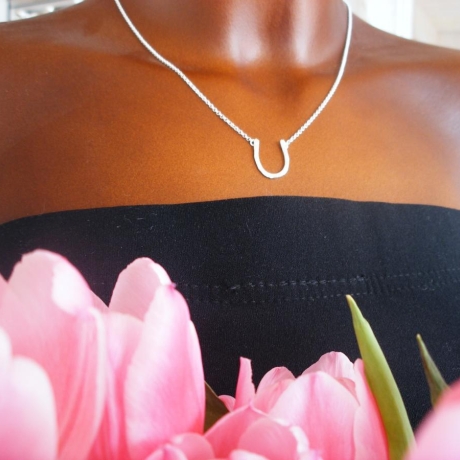 Hufeisen Glücksbringer Talisman 925 Silber