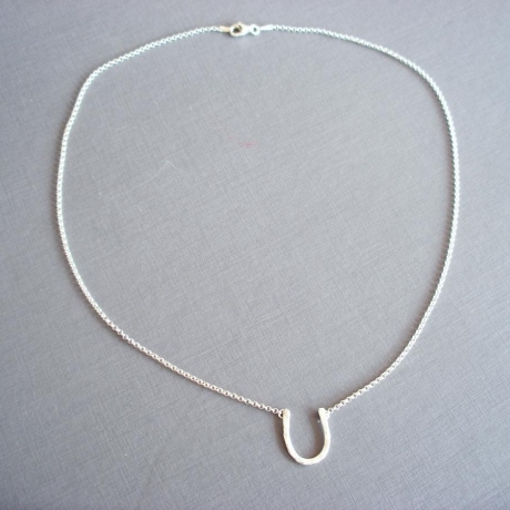 Hufeisen Glücksbringer Talisman 925 Silber