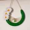 Echtes Hufeisen vom Pferd Glücksbringer Wandschmuck Grün 