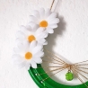 Echtes Hufeisen vom Pferd Glücksbringer Wandschmuck Grün 