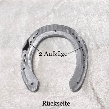 Echtes Hufeisen zum selber dekorieren Glücksbringer silbern