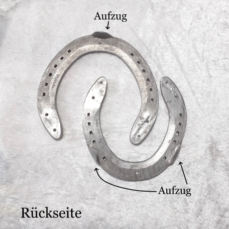 Echtes Hufeisen zum selber dekorieren Glücksbringer silbern