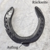 Echtes Hufeisen zum selber dekorieren Glücksbringer schwarz