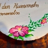 Gartenschild - Bin im Garten mit den Hummeln bummeln - Türscheibe