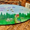 Gartenschild - Wir sind im Garten mit den Hummeln bum - Türschild