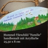 Gartenschild - Wir sind im Garten mit den Hummeln bum - Türschild