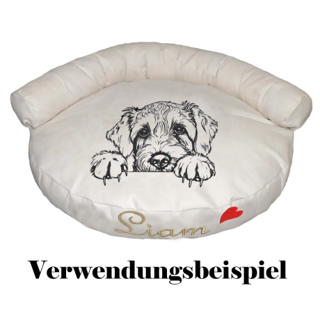 Stickdatei Labradoodle Welpe Hund Alice