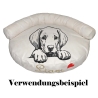 Stickdatei Weimaraner Welpe  Filou Hund spähend