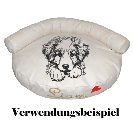 Stickdatei Australian Shepherd Welpe Max Hund