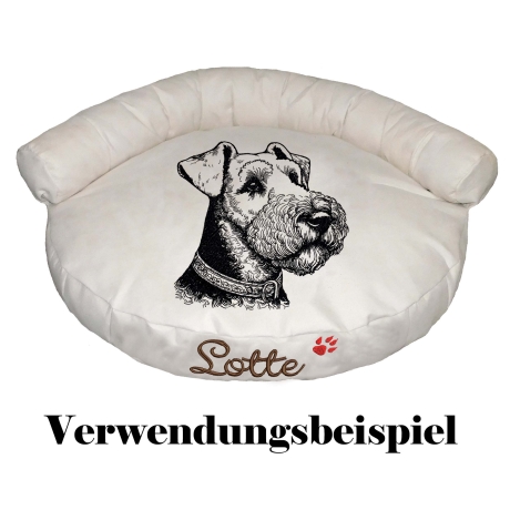 Stickdatei Airedale Terrier Marlin Hund realistisch