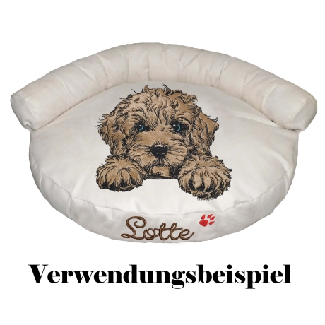 NEU Stickdatei Applikation Cockapoo Funny realistisch
