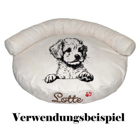 Stickdatei Pudel Welpe Ulli Welpe Hund