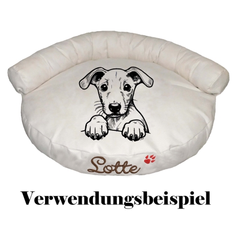 Stickdatei Whippet Welpe Jam Hund realistisch Lunachild