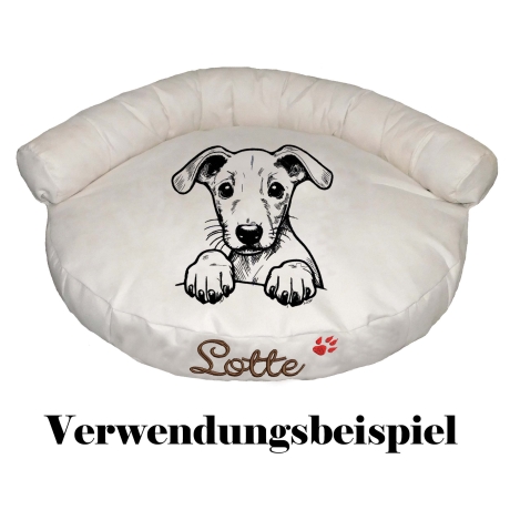 Stickdatei Whippet Welpe Jam Hund realistisch