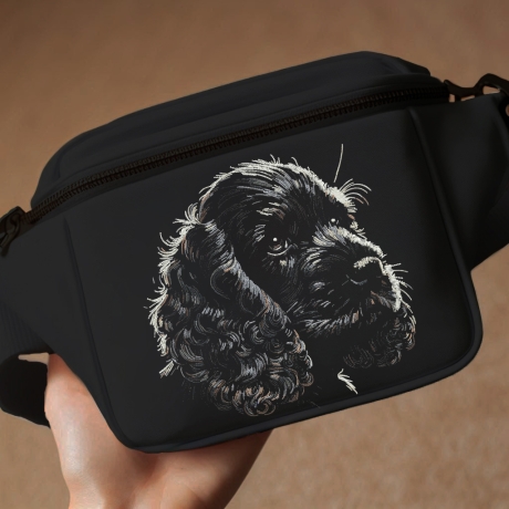 NEU Stickdatei Cocker Spaniel Welpe schwarz Dizzy