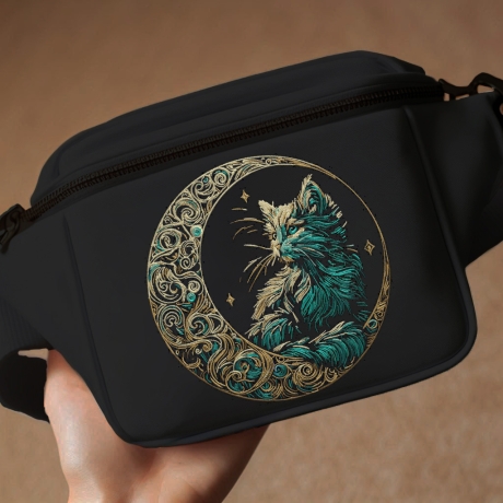 NEU Stickdatei Katze Mond Marbel realistisch 