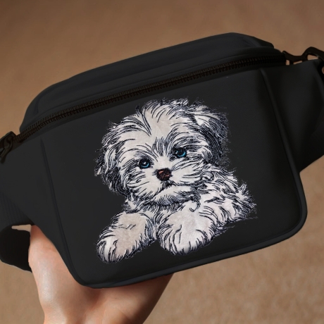 NEU Stickdatei Applikation Shih Tzu Lesley