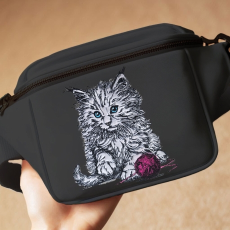 NEU Stickdatei Applikation Angora Katze Shadow