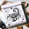 Neu Stickdatei Sternzeichen Skorpion realistisch Lunachild