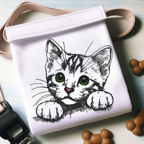 NEU Stickdatei Katze Kitten getigert Zora realistisch