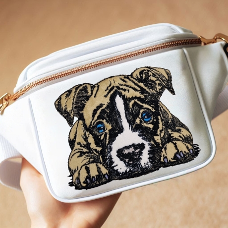 NEU Stickdatei Appli Staffordshire Bull Terrier Jan