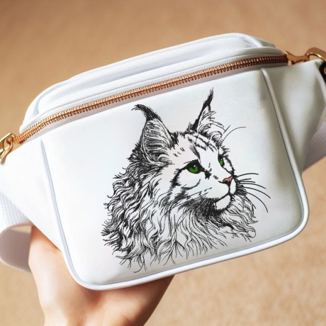 Neu Stickdatei Maine Coon Katze Bonzo realistisch