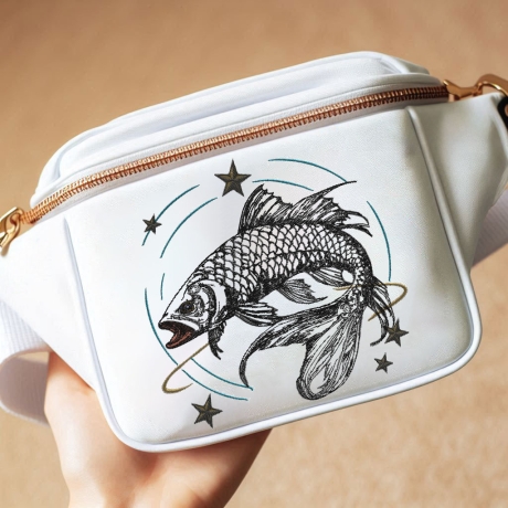 Neu Stickdatei Sternzeichen Fisch realistisch Lunachild