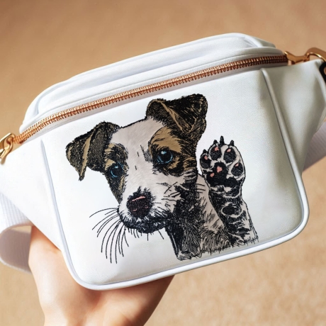 NEU Stickdatei Applikation Jack Russel Stella 