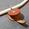 HUNDEMARKENTASCHEN - aus echtem Leder - v3 - rund - Ø 4,4 cm