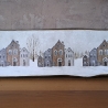 Bild Holzbild Winterbild Häuser Schnee Winter Servietten 81cm