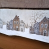 Bild Holzbild Winterbild Häuser Schnee Winter Servietten 81cm
