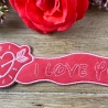 Stickdatei 3D-Anhänger I LOVE YOU, 3D-Stick, Lesezeichen