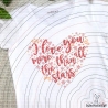 I love You more than stars Plotterdatei SVG DXF