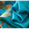 Damen Schal / Seide aus Usbekistan, van Gogh, grün-blau
