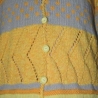 Strickjacke - handgestrickt - Gr.36/38 - Mustermix-helle Farben