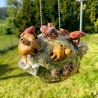 Ceramic light ball hanging  dwarf village  