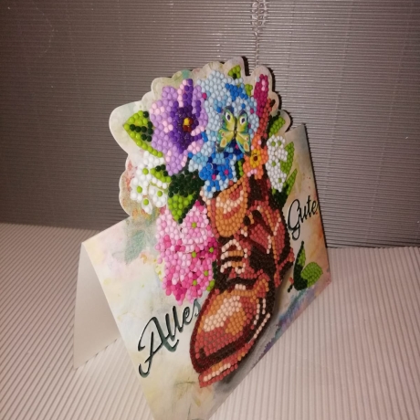 Geburtstagskarte für eine Frau mit Blumen