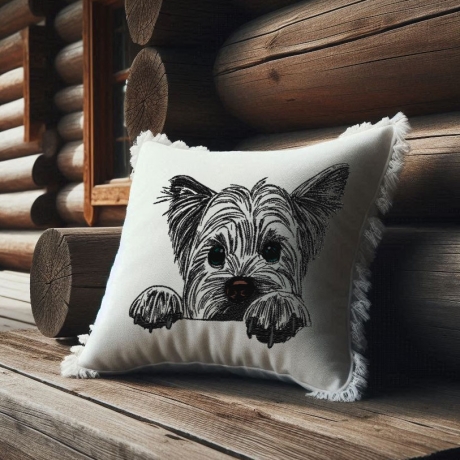 NEU Stickdatei Yorkshire Terrier Welpe Hund Cindy