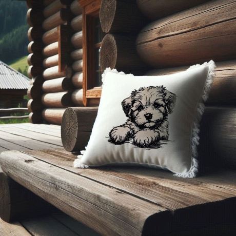 NEU Stickdatei Applikation Havaneser Welpe Silvie